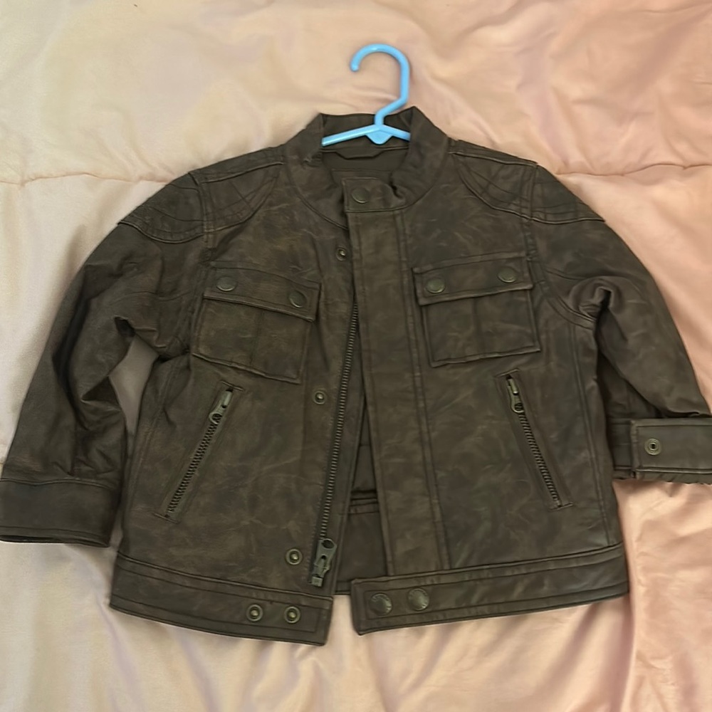 Baby Gap brown Leather jacket